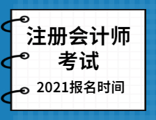 2021注冊會計(jì)師全國統(tǒng)一考試報(bào)名時(shí)間